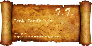 Tenk Terézia névjegykártya